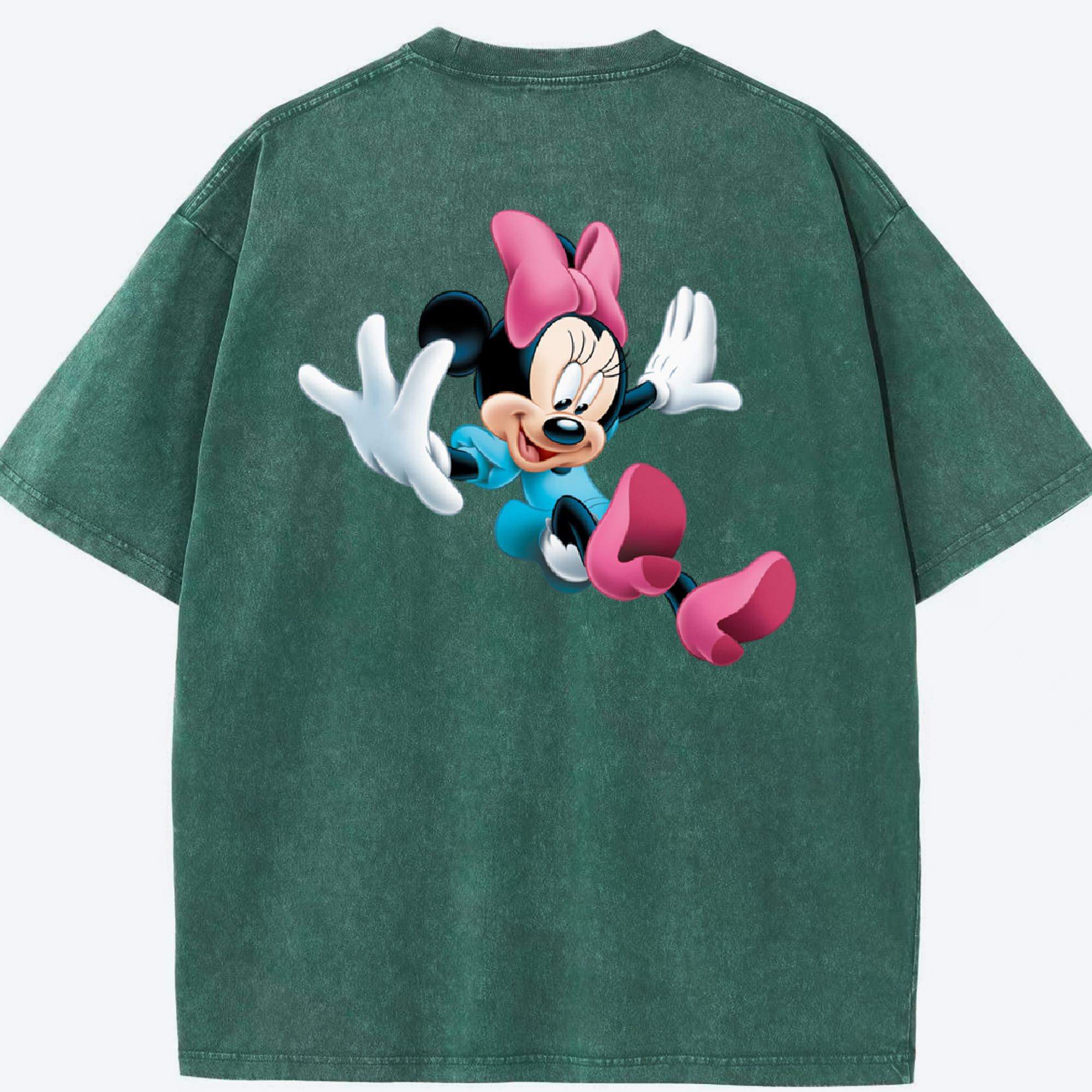 （画像用） ミッキーマウス Mickey Mouse 綿100% ヴィンテージ風 半袖Tシャツ（背面プリント）